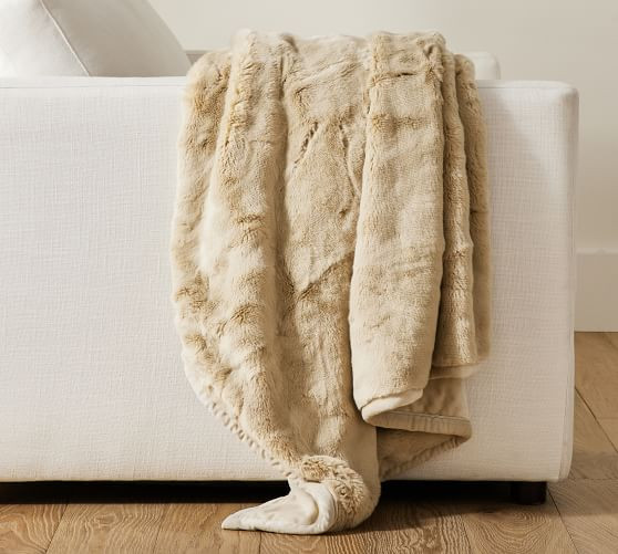 Faux Fur Alpaca Throws | Pottery Barn (US)