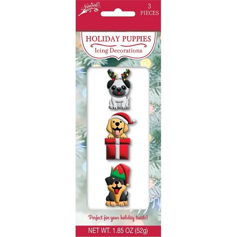 Crafty Cooking Kits Holiday Dogs 3D Icing Decorations, 3 Piece set, 1.85 Ounces | Walmart (US)