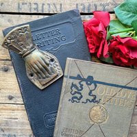 Vintage Brass Victorian Hand Paper Clip, Gold Ornate Finish, Size 4"" X 2"", Perfect To Hold Cards,  | Etsy (US)