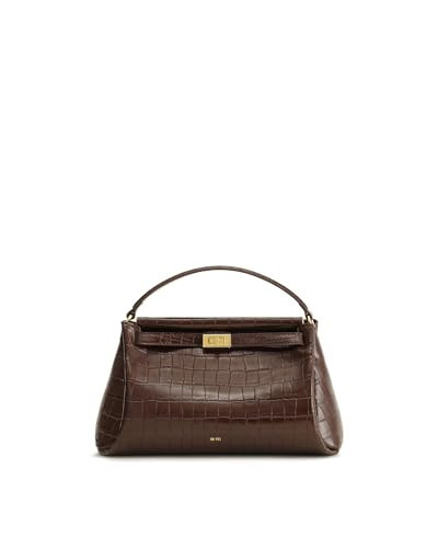 JW PEI Women's Carmen Top Handle Bag - Dark Brown Croc | Amazon (US)