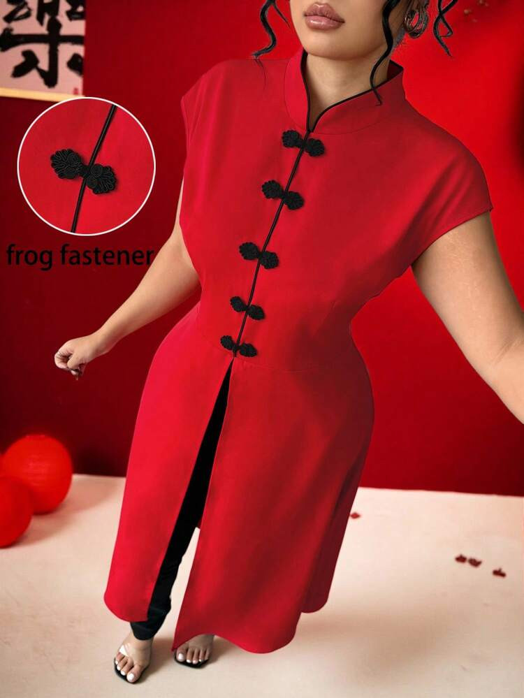 Elenzga chemise col mao | SHEIN