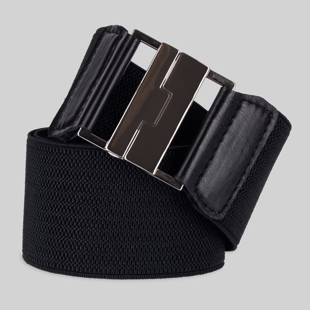 Women's Plus Size Stretch Belt - Ava & Viv Black 3X, Size: 3XL | Target