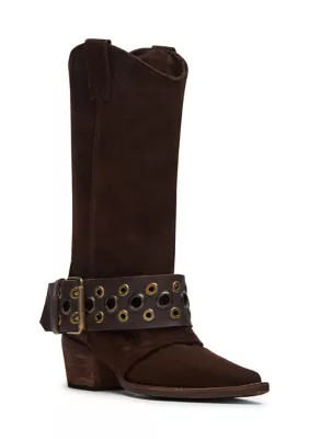Steve Madden Women's Ashwood Buckle Boots, Brown, 6M | Belk