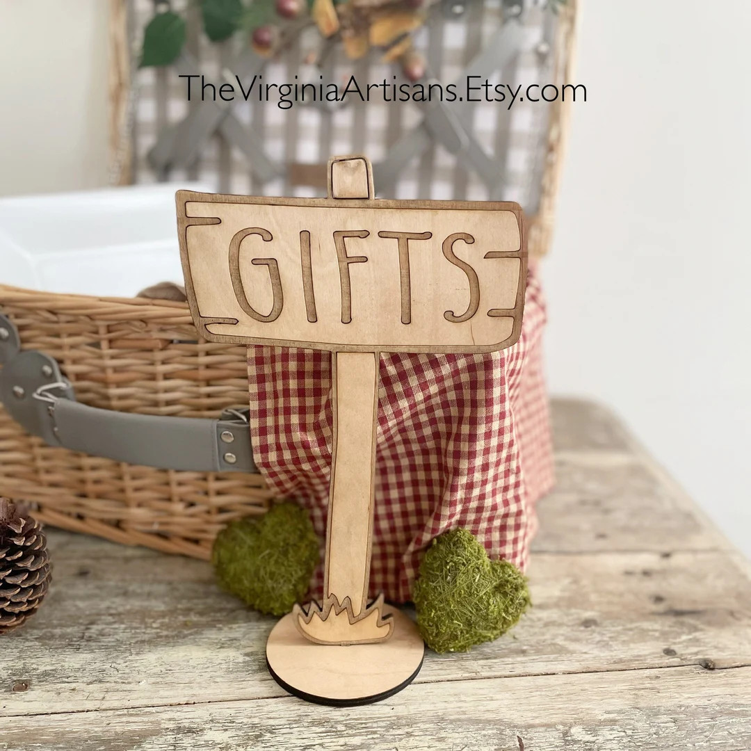 Gifts Table Sign - Camping Themed Baby Shower - Camping Themed Baby Shower/ Camping Birthday Deco... | Etsy (US)