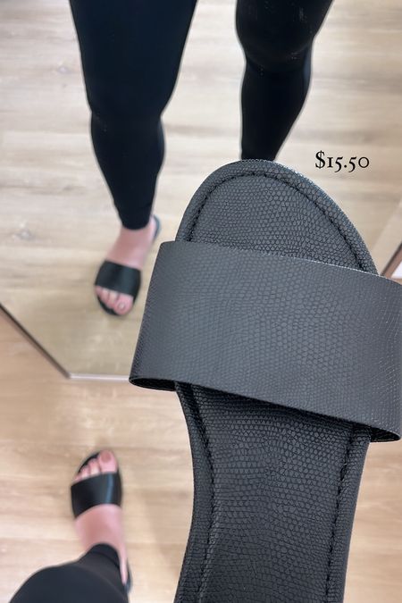 S T Y L E / I typically have the hardest time finding sandals each season for my size 10/11 wide feet, so I was pleasantly surprised when these black leather snakeskin style sandals (size 42) arrived & fit perfectly. They are also as flattering as a sandal can be on my 🤔 broad foot 🤷🏻‍♀️☺️ 

#LTKsummer #LTKcanada #LTKshoes