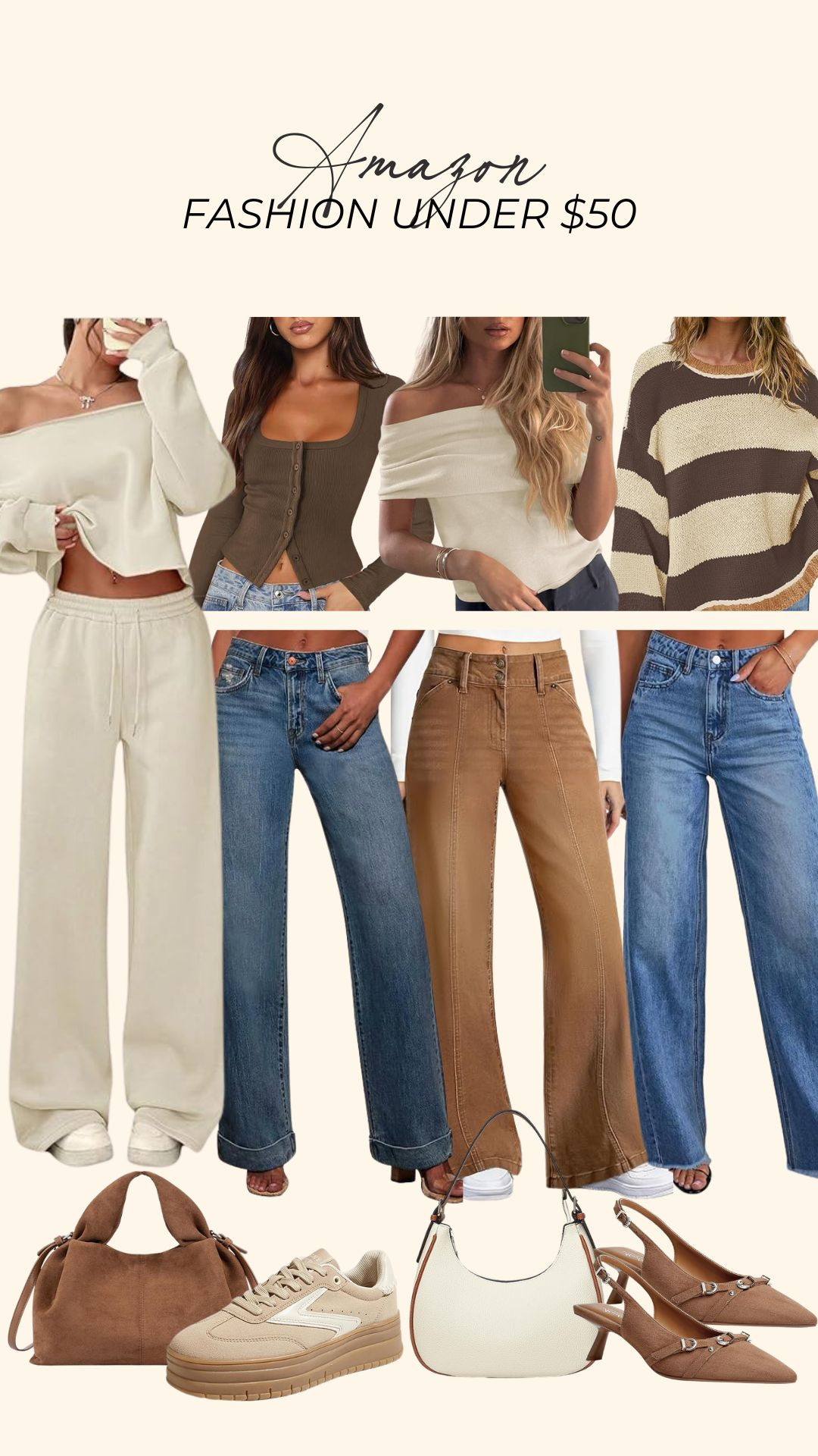 amazon fashion under $50 🤎

finds under 50, winter fashion, spring fashion, amazon finds, denim, jeans, sweater, casual outfit, loungewear, matching set, michele jaliene 

 #LTKSeasonal #LTKSaleAlert #LTKFindsUnder100