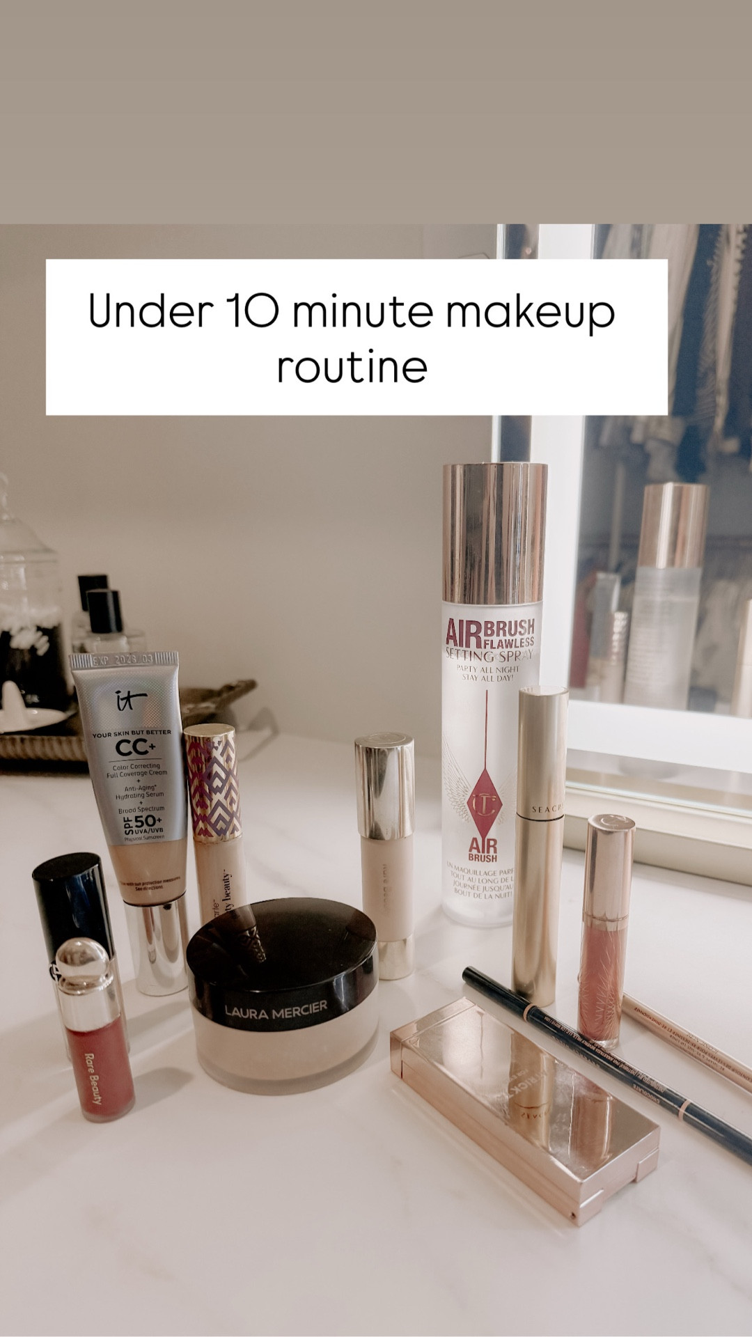 My tried and true favorite make up products in each category- if you are busy like me and need to get ready fast each day- this is my under 10 minute makeup routine. All products are linked here and you can use code blair25 for 25% off my favorite mascara from Seacret! 

Sephora sale / makeup over 40 

#LTKBeauty #LTKOver40 #LTKGiftGuide