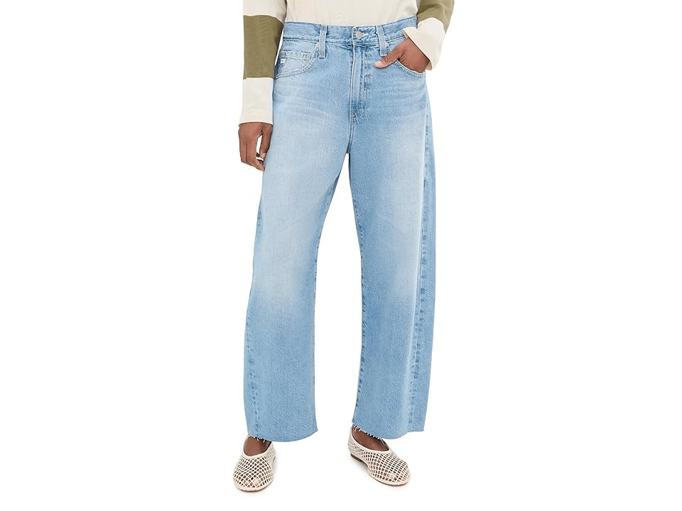 AG Jeans Hattie High-Rise Crop Barrel in Gesture Women's Jeans Gesture: 29 26.5, Cotton/Denim/Synthetic | Zappos.com