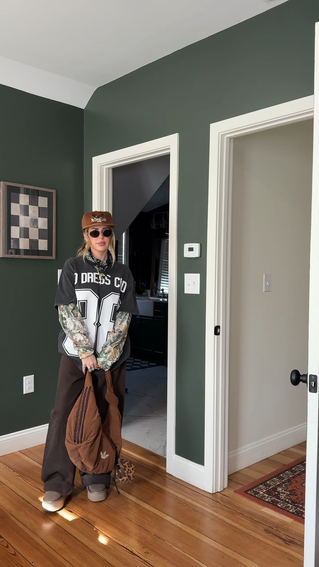 All tops and hats were from my first clothing drop (No Dress Code) 🦅🤎✨ 
Stripe jeans & brown are Zara!

#LTKootd