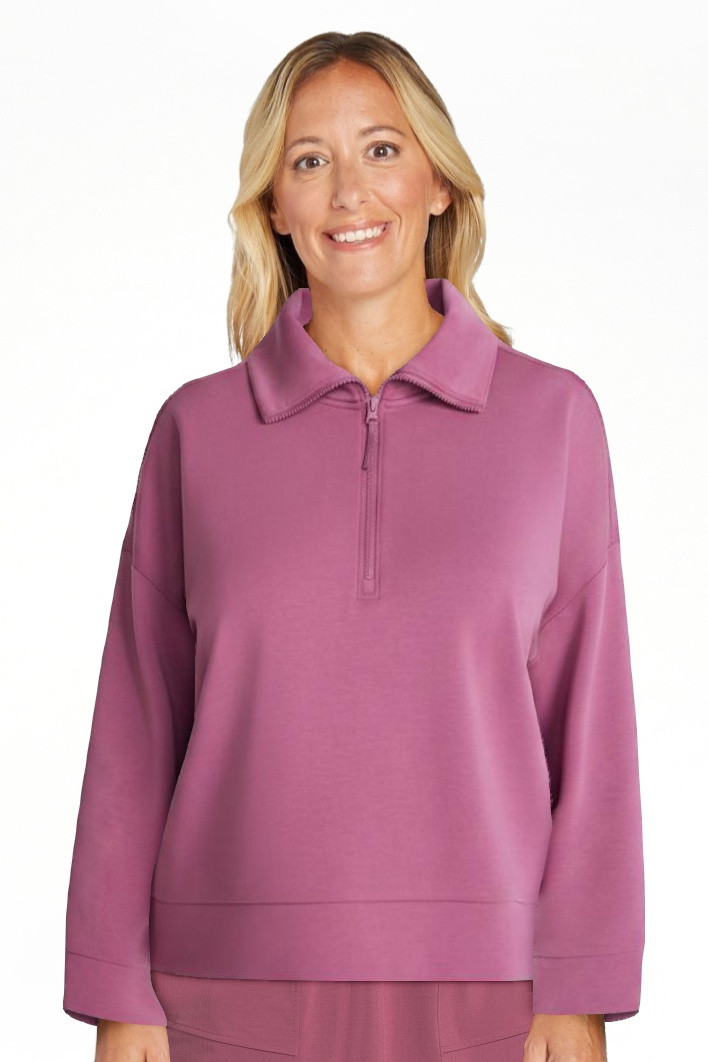 Avia Women's and Women's Plus Quarter-Zip ScubaKnit Pullover, Sizes XS-4X | Walmart (US)