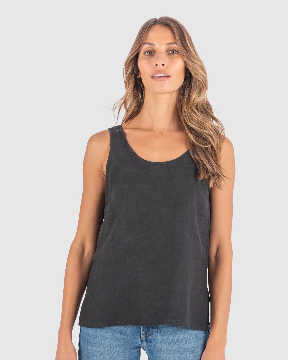 Tanya Tank Linen Top | THE ICONIC (AU & NZ)