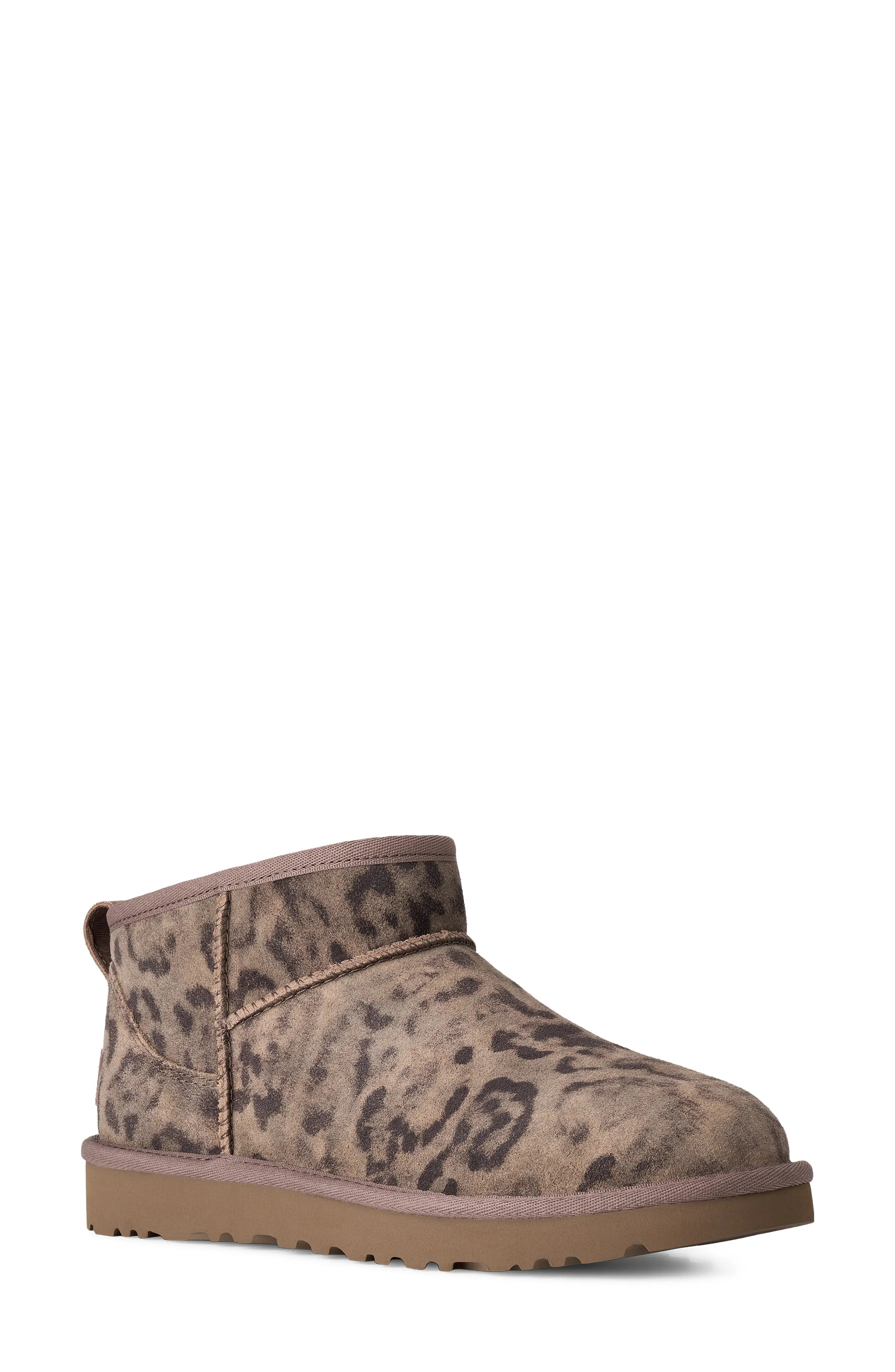UGG\u00ae Classic Ultra Mini Spotted Bootie (Women) | Nordstrom | Nordstrom