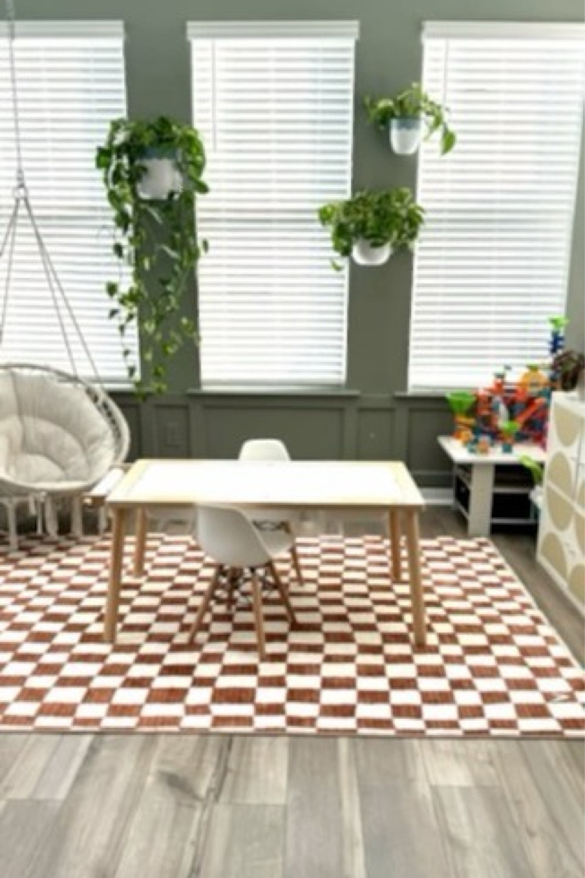 Sharing my kids playroom decor 

#organicdecor #kidsdecor #playroom #greenwalls #checkerboardrug #homedecor #cb2 #luluandgeorgia #westelm decorinspo

#LTKU #LTKHome #LTKKids