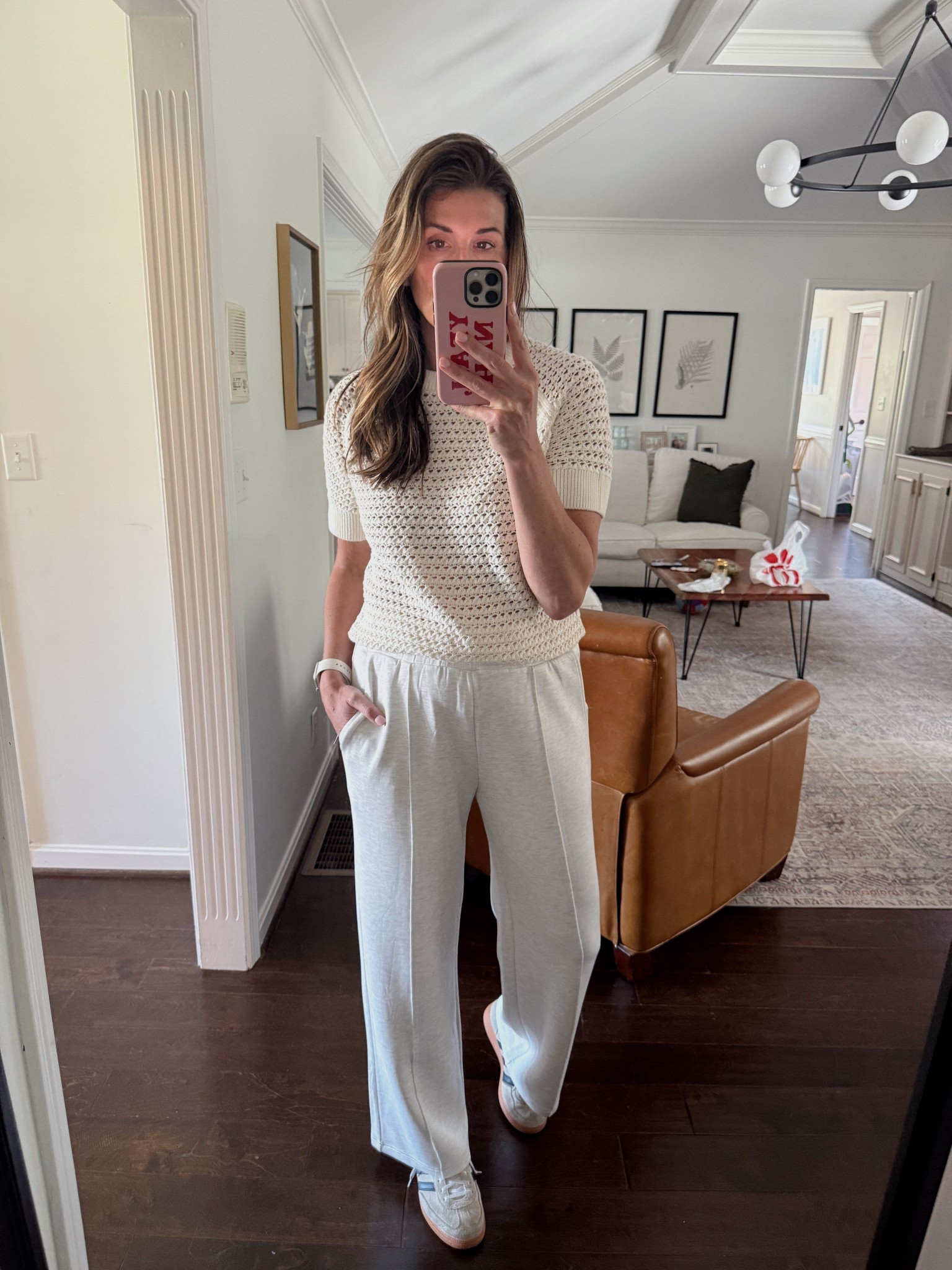 Varley wide leg essentials pant + sweater. Perfect chic yet super comfy and insanely soft set. 

#LTKOver40