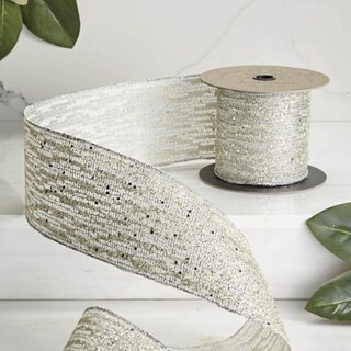 Lace Sequin Glitter Ribbon | Frontgate | Frontgate
