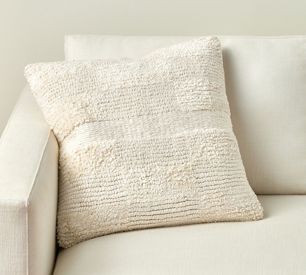 Berk Handwoven Silk Pillow | Pottery Barn (US)