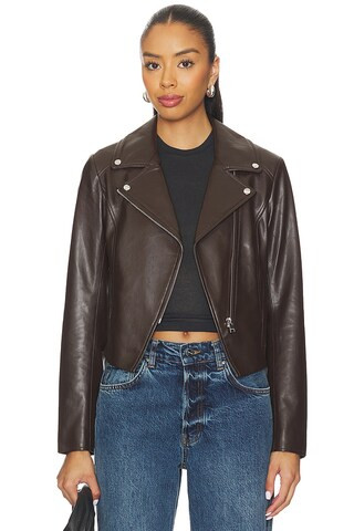 LAMARQUE Pascale Jacket in Dark Brown from Revolve.com | Revolve Clothing (Global)