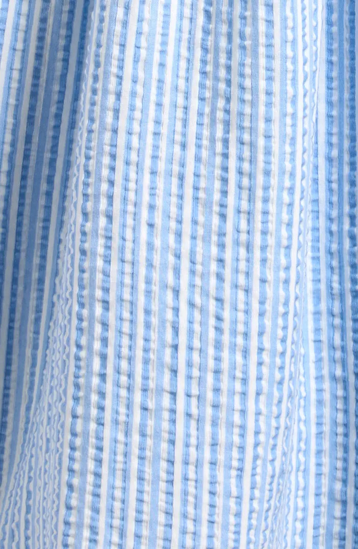Kids' Statement Collar Seersucker Dress | Nordstrom