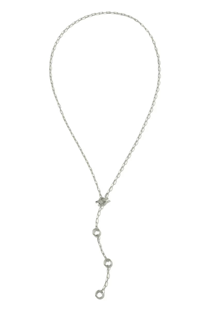 Andi Y Necklace in Silver | Kendra Scott