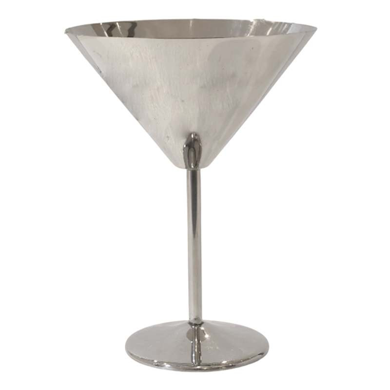 Stainless Steel Martini Glass, 8oz | At Home