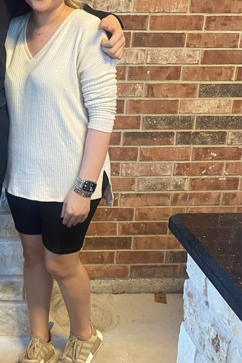 Beige tunic
Long enough for leggings
Comes in multiple colors. 
Walmart finds
Affordable 

#LTKSeasonal #LTKunder50 #LTKstyletip