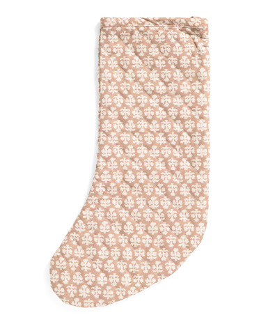 Chloe Block Print Stocking | Marshalls