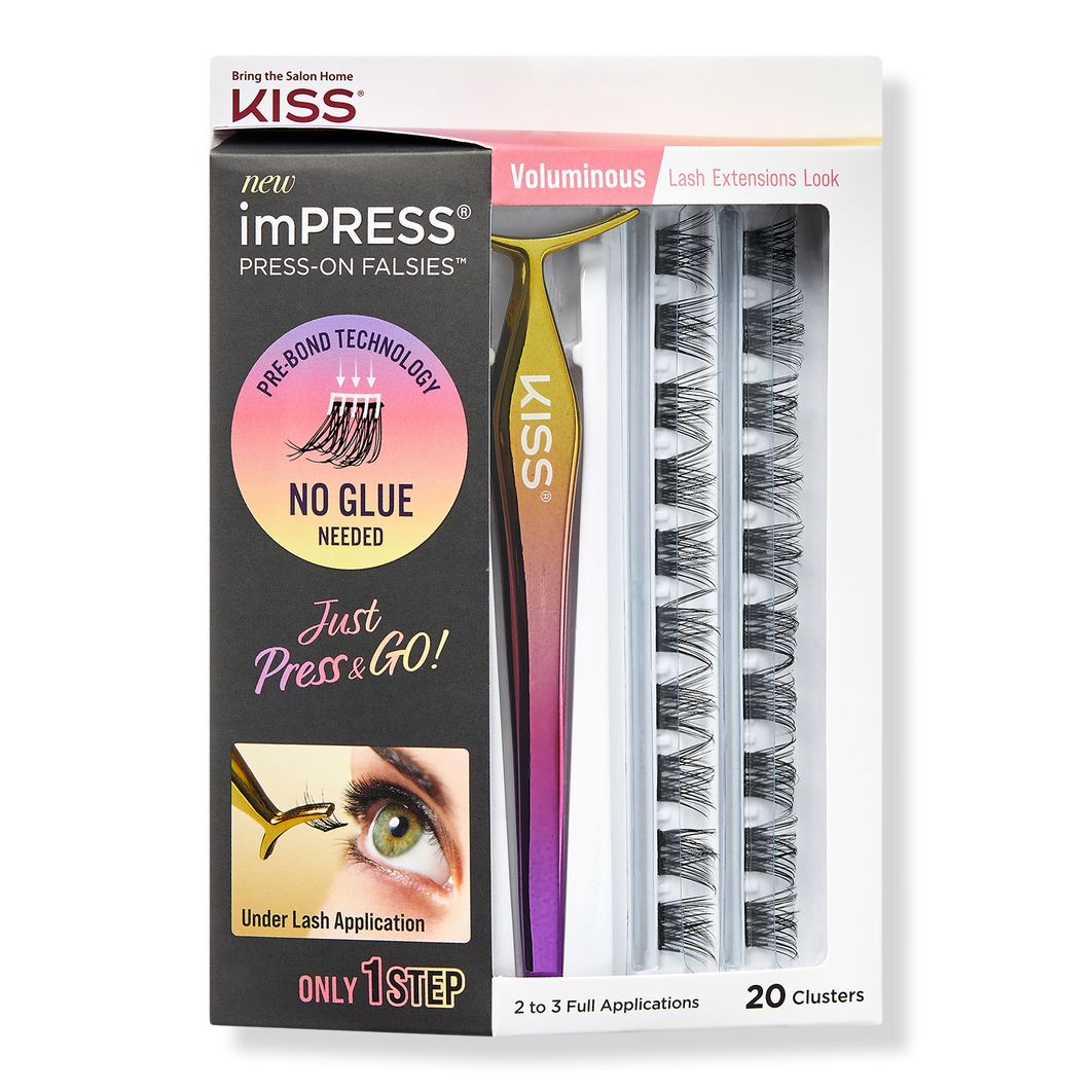 imPRESS Press-On Falsies Eyelash Clusters, Voluminous | Ulta