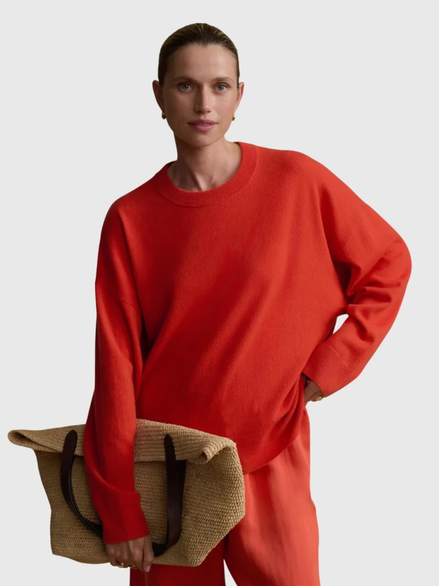 Jenni Kayne Women's Cashmere Marina Crewneck Sweater | Saint Bernard