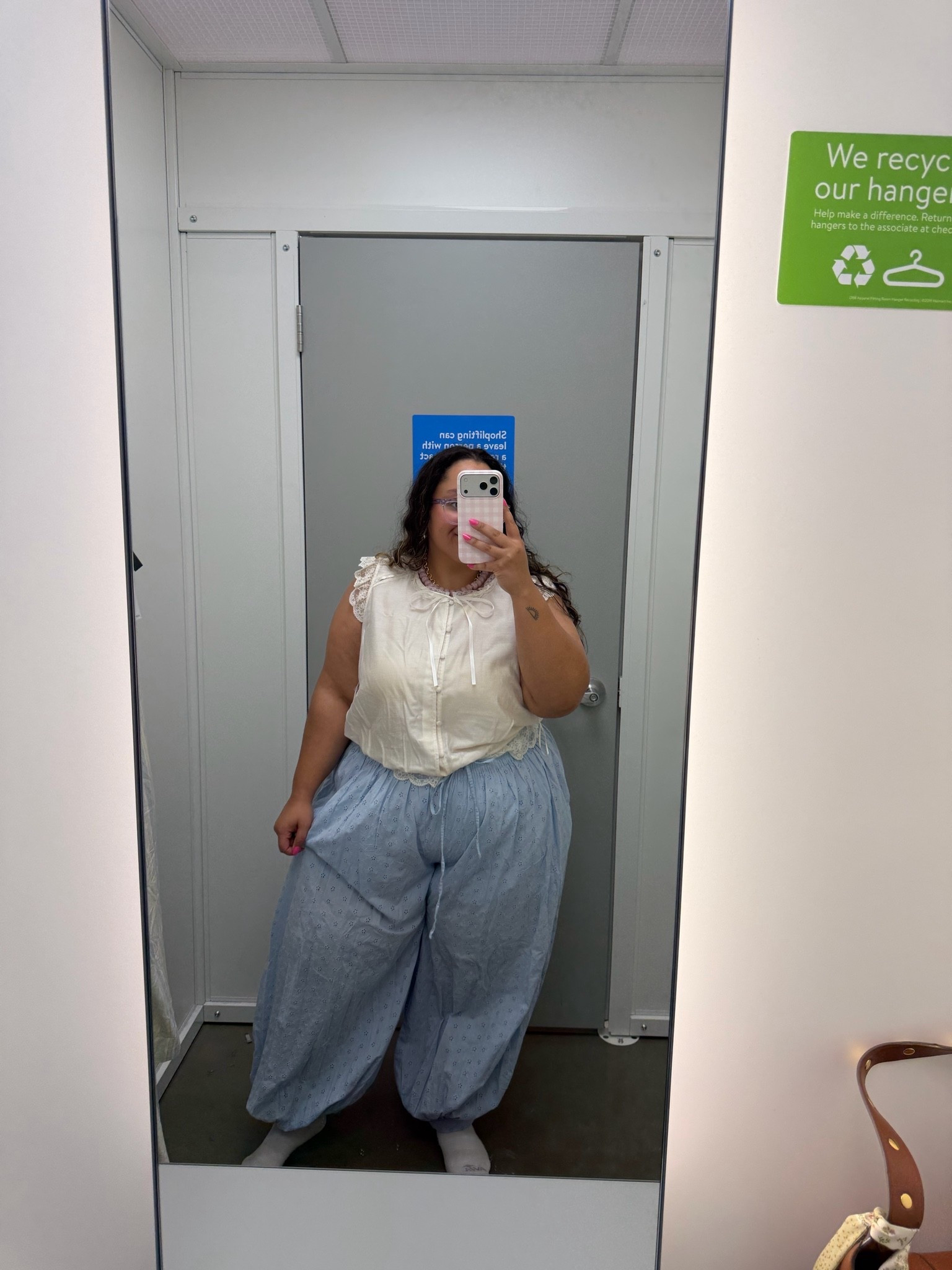Walmart try on - these balloon pants are a FP look alike and such good quality!! I’m wearing the XXL here but took home the XL because they’re so oversized! The top is an XL it’s so romantic boho with all the cutie details

#LTKootd #LTKPlusSize #LTKPetite