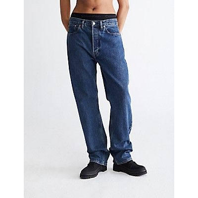 Standards Stone Indigo Rinse Straight Leg Jeans | Calvin Klein | Calvin Klein (US)