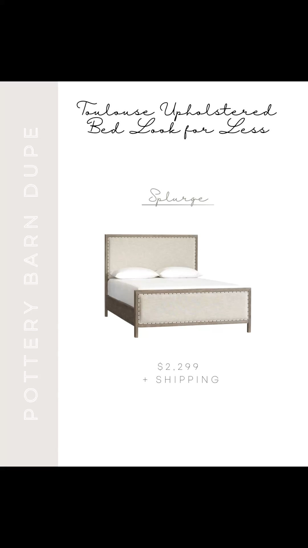 If you love the look of the Pottery Barn Toulouse Bed but not the price tag, this is the best look-for-less option I’ve found. That warm wood tone and beautiful upholstered headboard detail is so classic — found a Wayfair lookalike that gives you the exact same feel for so much less 🤍 Linking it plus a few other bedroom bed frame lookalikes so you can easily compare.

#LTKSaleAlert #LTKHome