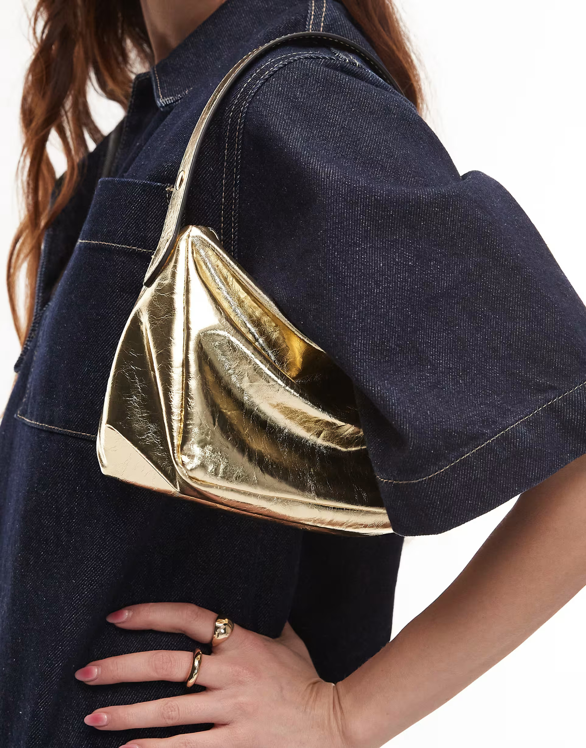 Topshop Gila grab bag in gold | ASOS | ASOS (Global)