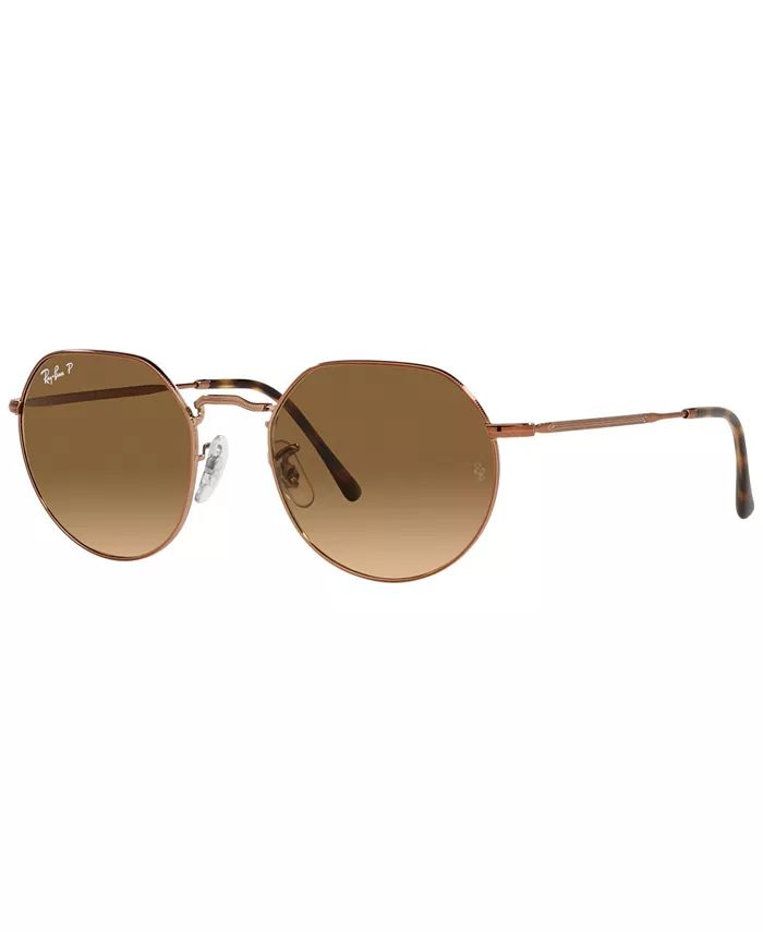 Ray-Ban Unisex Polarized Sunglasses, RB3565 JACK 53 & Reviews - Women - Macy's | Macys (US)