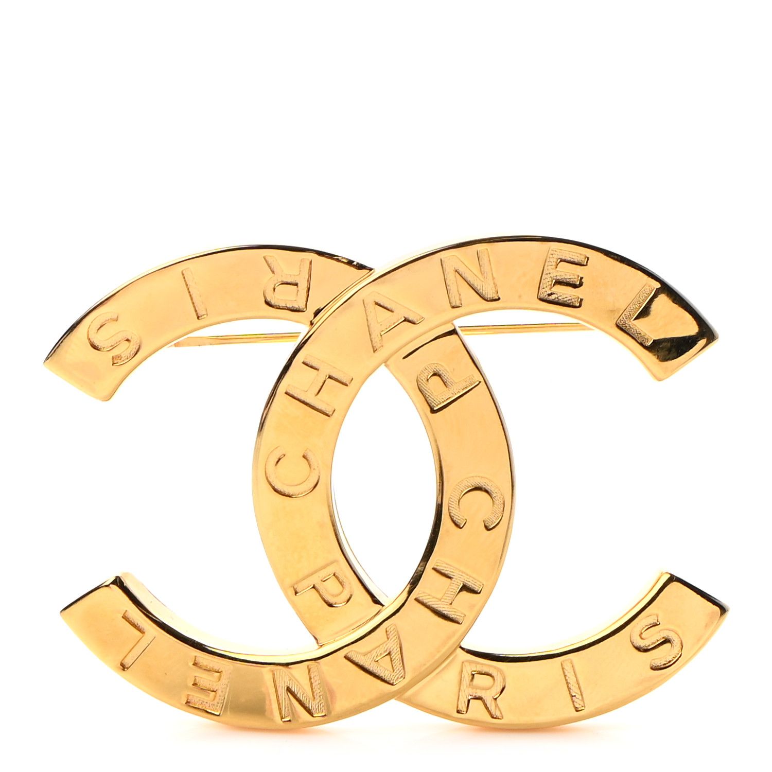 CHANEL

Metal Paris Button CC Large Brooch Gold | Fashionphile