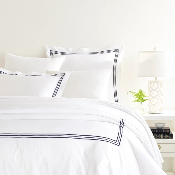 Trio Indigo Duvet Cover | Annie Selke