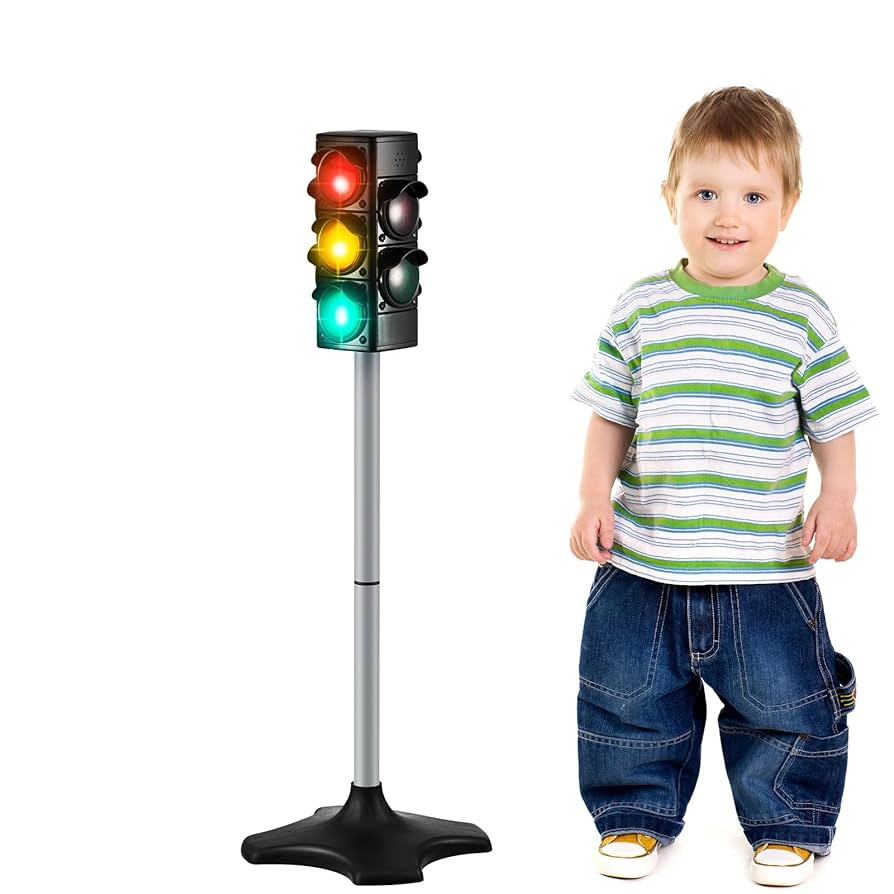 Hiboom 1 Piece Traffic Light Toy 2 in 1 Simulation Safety Traffic Indicator Crosswalk Signal with... | Amazon (US)