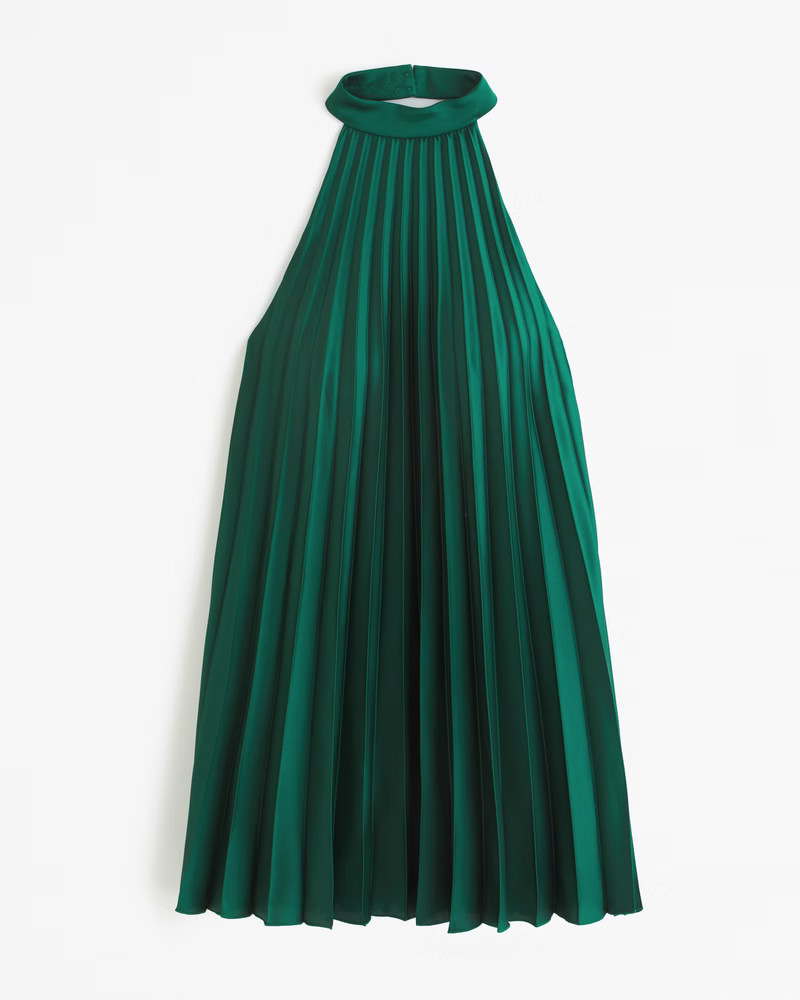 Women's The A&F Giselle Pleated Trapeze Mini Dress | Women's Dresses & Jumpsuits | Abercrombie.co... | Abercrombie & Fitch (US)