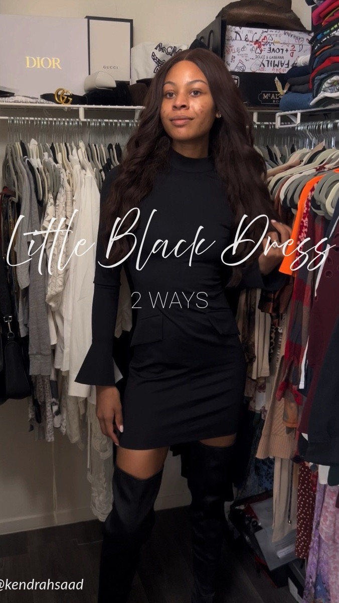 Which way would you style this little black dress? Belted or as is? I love the bodycon fit with a belt on top to accentuate your curves even more!
#littleblackdress #dressstyling #howtostyle 

#LTKWatchNow #LTKShoeCrush #LTKStyleTip