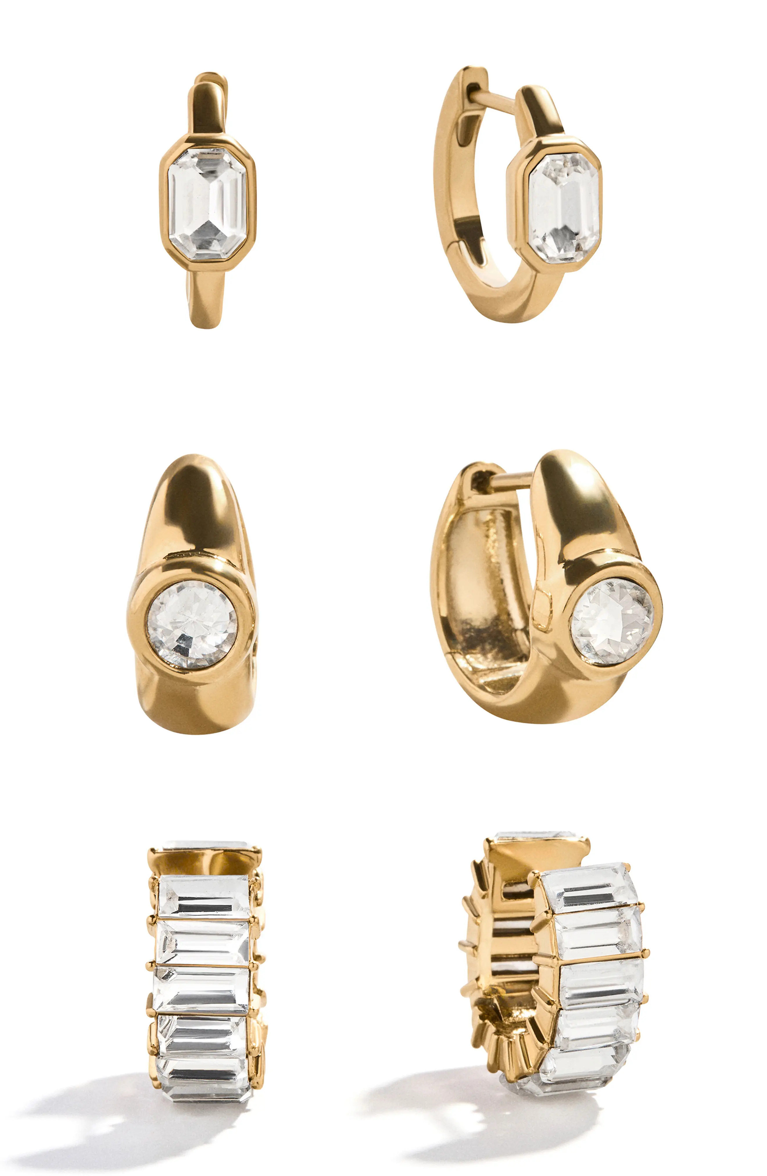 Tyra Set of 3 Waterproof Earrings (Women) | Nordstrom | Nordstrom