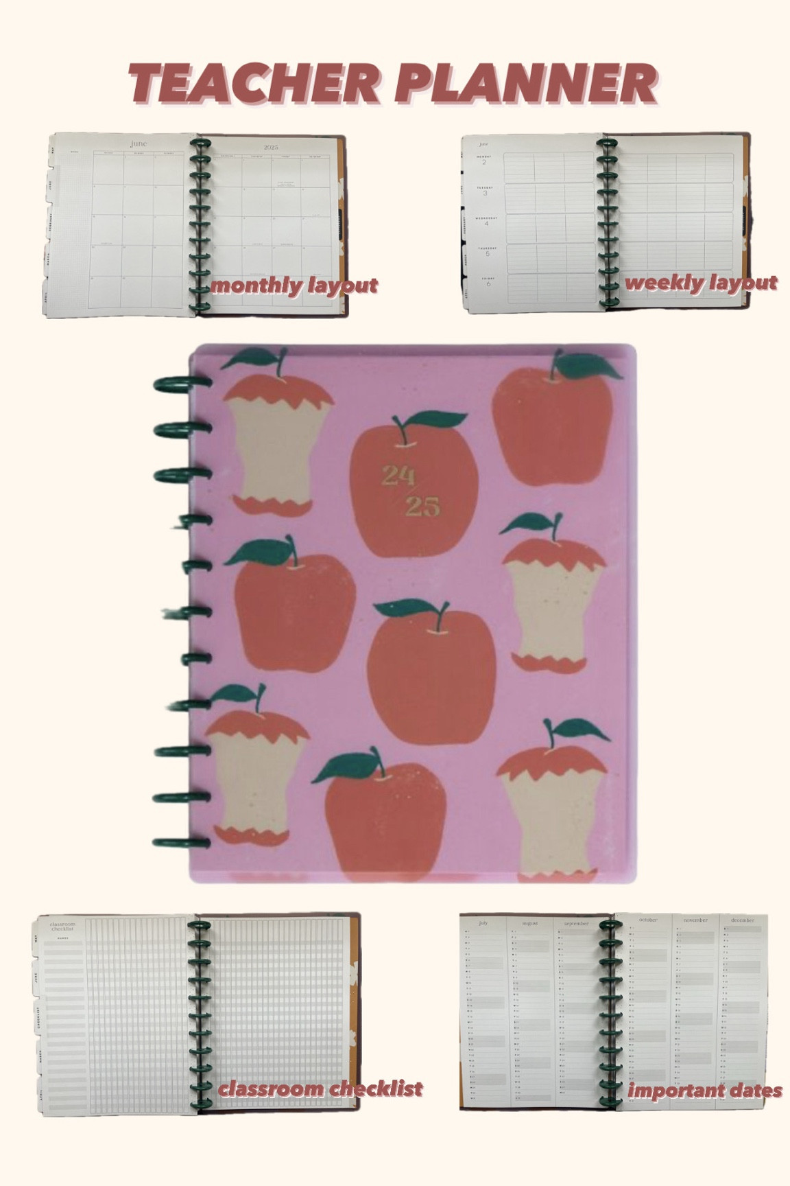 OBSESSED with my new teacher planner 🫶🏻🍎

#LTKU #LTKBacktoSchool #LTKFindsUnder50
