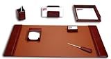 Dacasso Leather Desk Set, 7-Piece, Mocha (D3004) | Amazon (US)