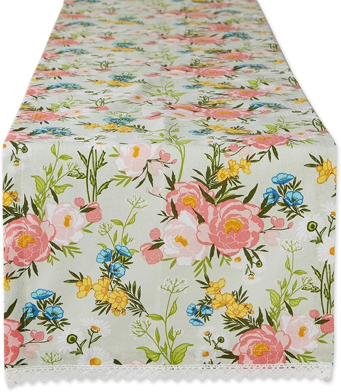 DII Spring Bouquet Tabletop Collection, Decorative and Versatile, Table Runner, 14x72, Spring Bou... | Amazon (US)