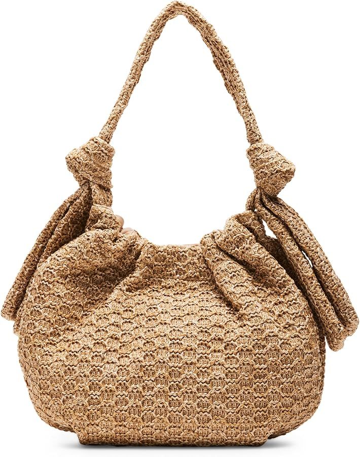 Steve Madden Bpalm Knotted Tote, Natural Raffia | Amazon (US)