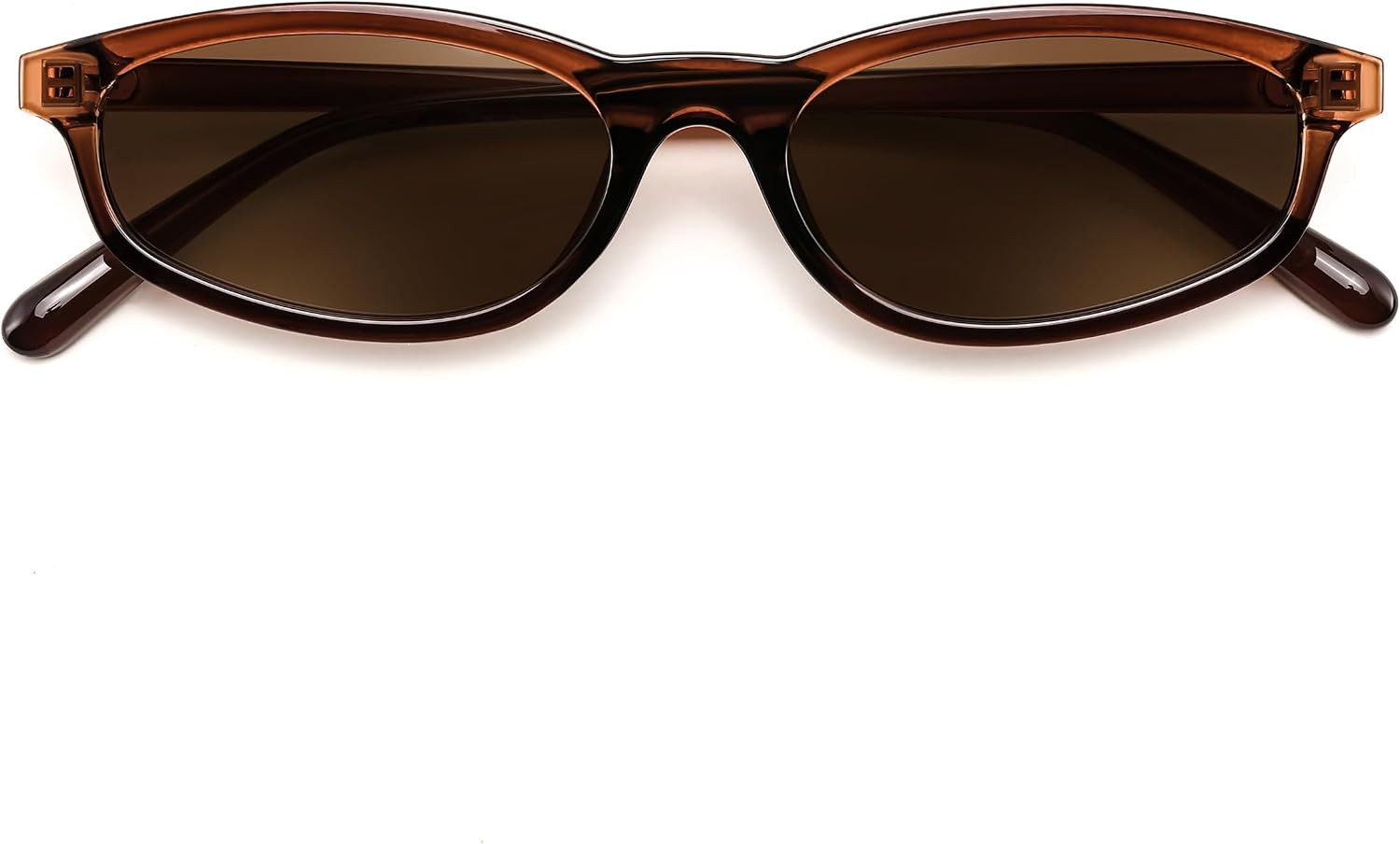 FEISEDY Small Oval Sunglasses for Women Men, Cat Eye 90s Y2k Sunnies | Amazon (US)