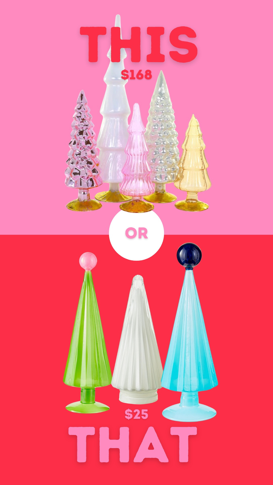 this or that glass tree set … 

#LTKSeasonal #LTKHoliday #LTKHome
