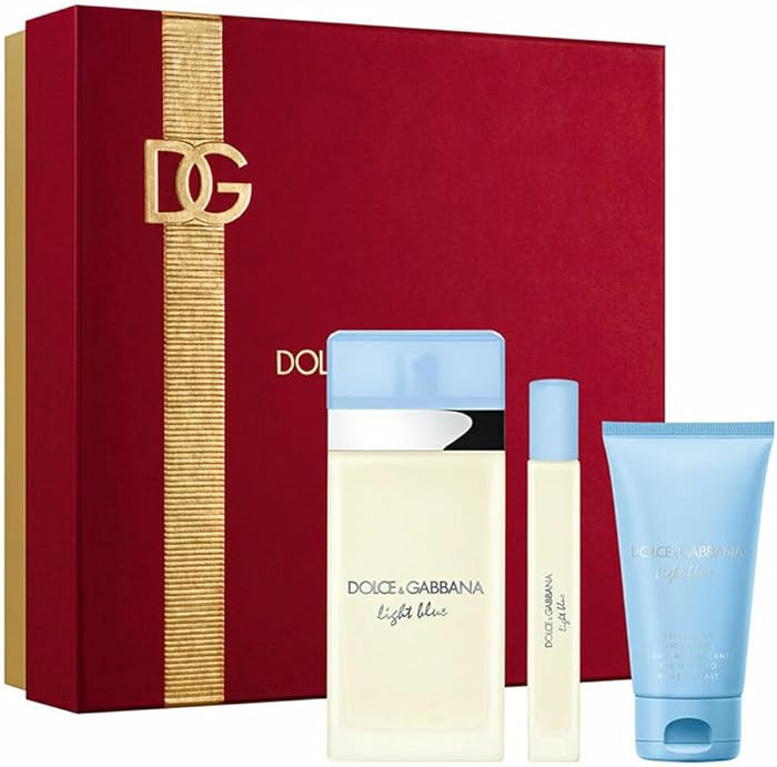 Dolce&Gabbana Light Blue Eau de Toilette for Women, 3 Piece Fragrance Gift Set | Amazon (US)