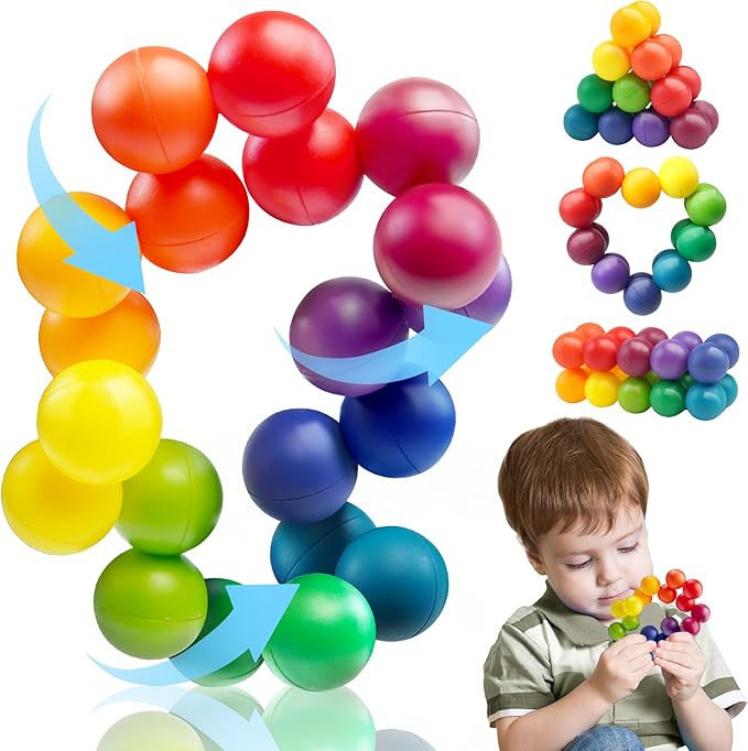 Christmas Stocking Stuffer Gifts for Toddler Kids, Sensory Autism Balls Toy Autistic Calm Down Pr... | Amazon (US)