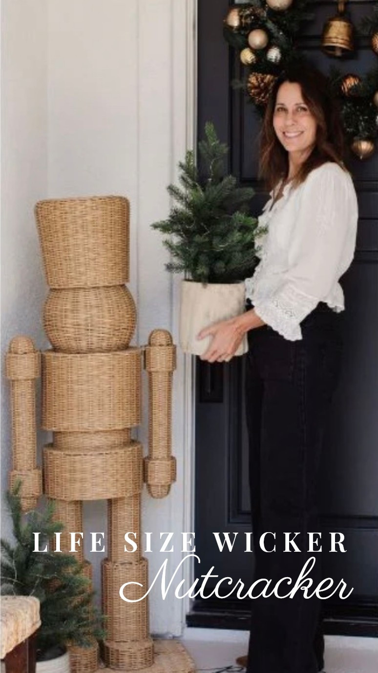 Life size 48” wicker nutcracker! I got this to put on my porch for Christmas -  but hurry there are only a few left!! 🌲

#LTKHome #LTKSeasonal #LTKHoliday