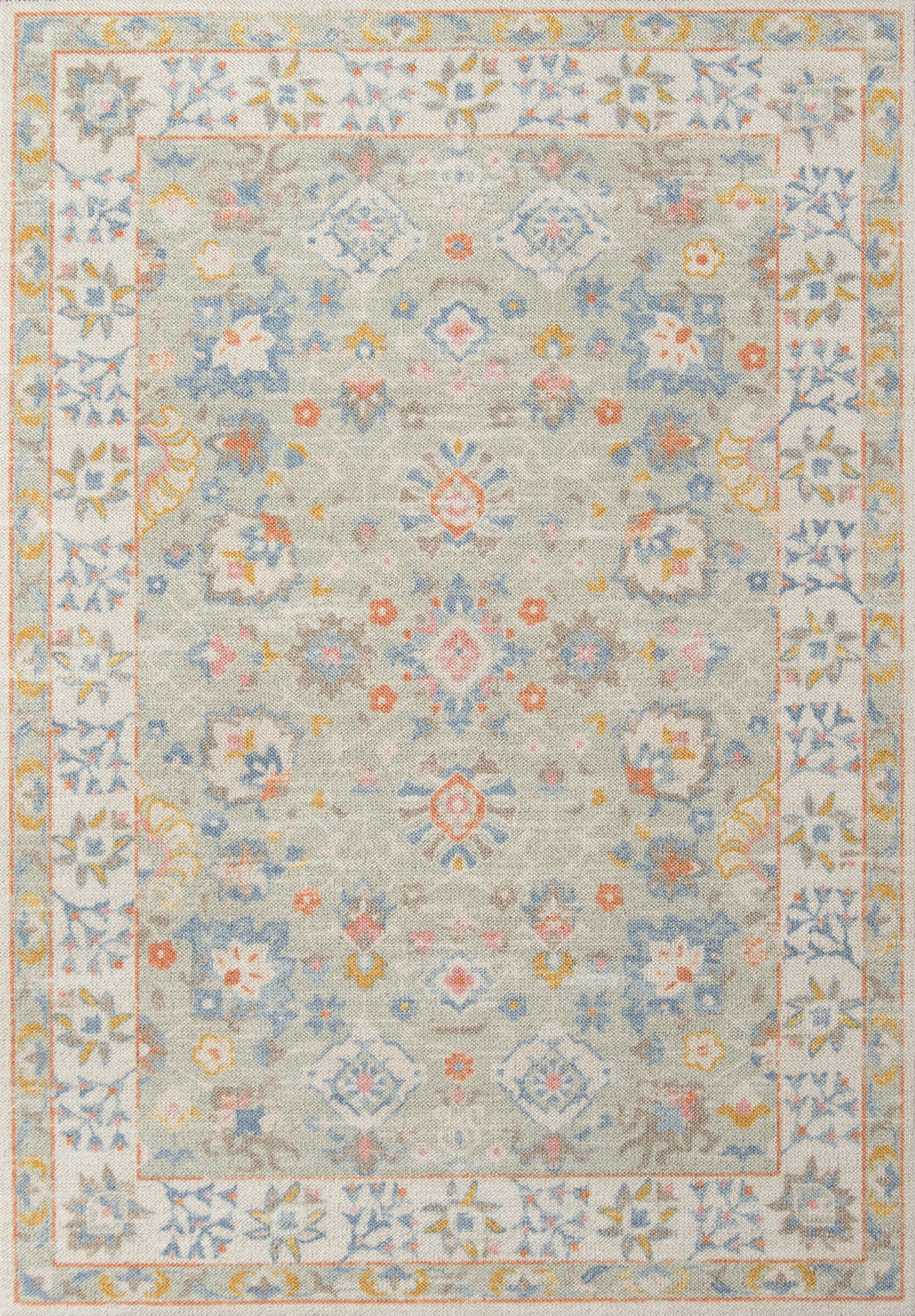 Momeni Anatolia Machine Made Wool and NylonLight Blue Area Rug 7'9" X 9'10" | Walmart (US)