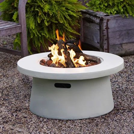 Cyriel 14'' H x 29.5'' W Concrete Propane Outdoor Fire Pit | Wayfair North America